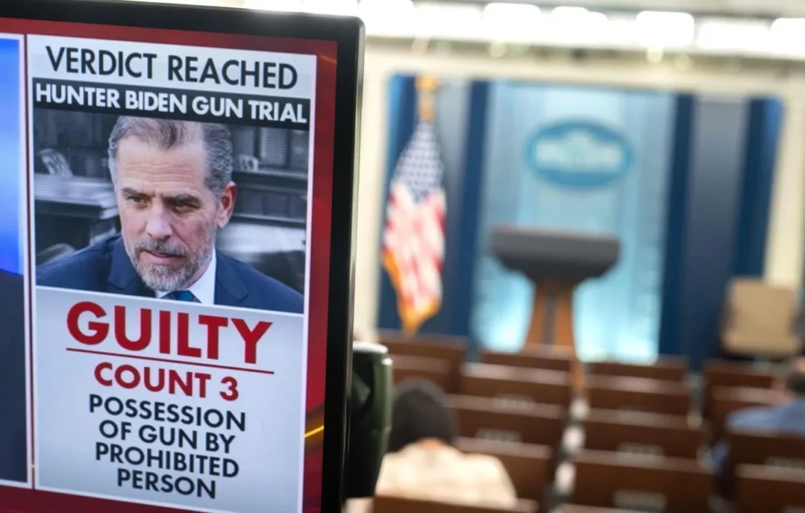 Hunter Biden reconnu coupable de détention illégale d’arme à feu aux États-Unis.